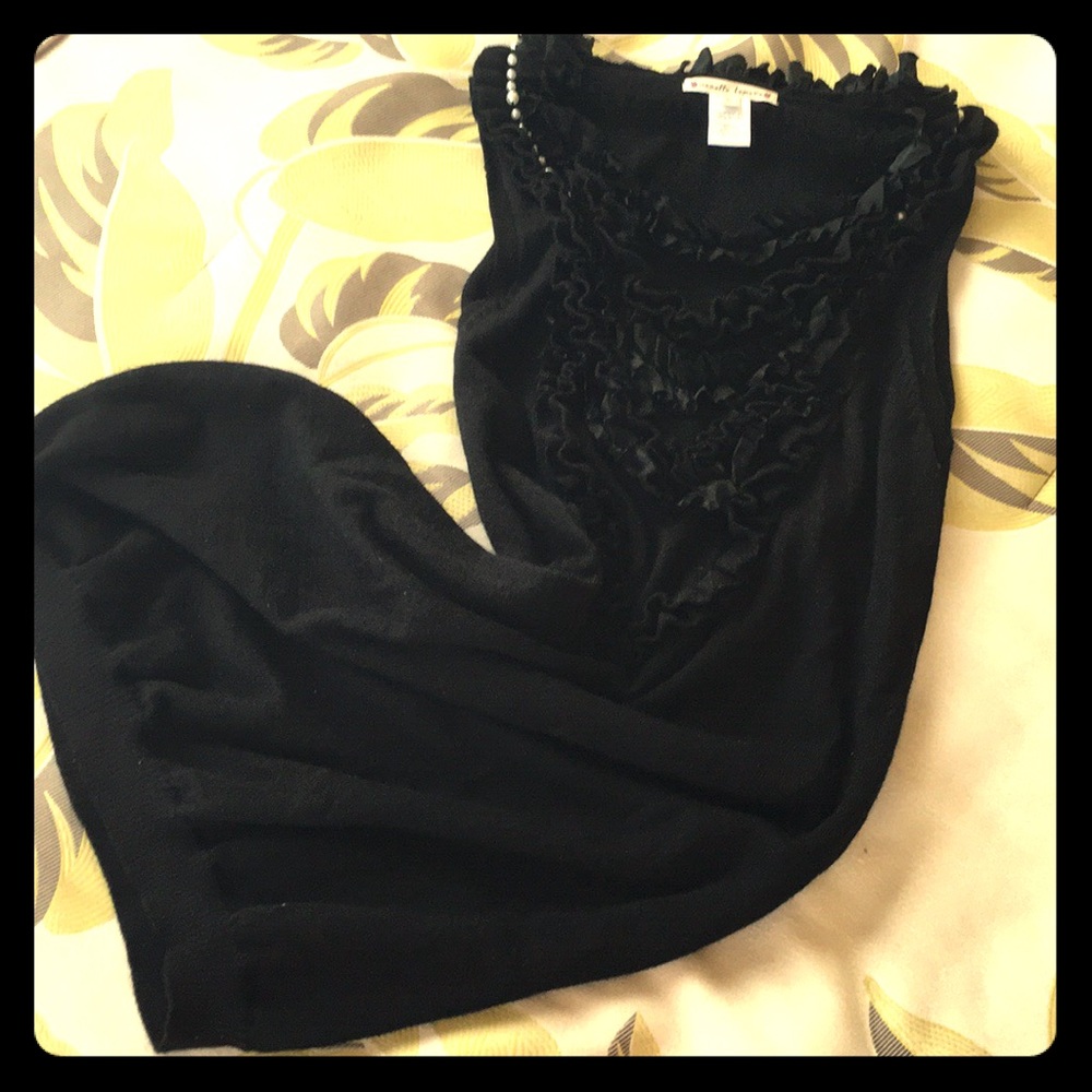 🥂Nanette Lepore Black Knit Flapper Dress🥂